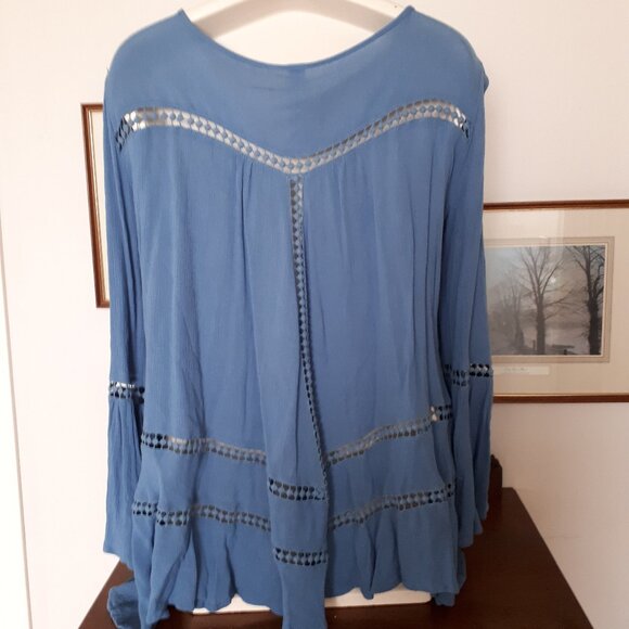 Blue top by Design Lab - Sz. M - Picture 2 of 5
